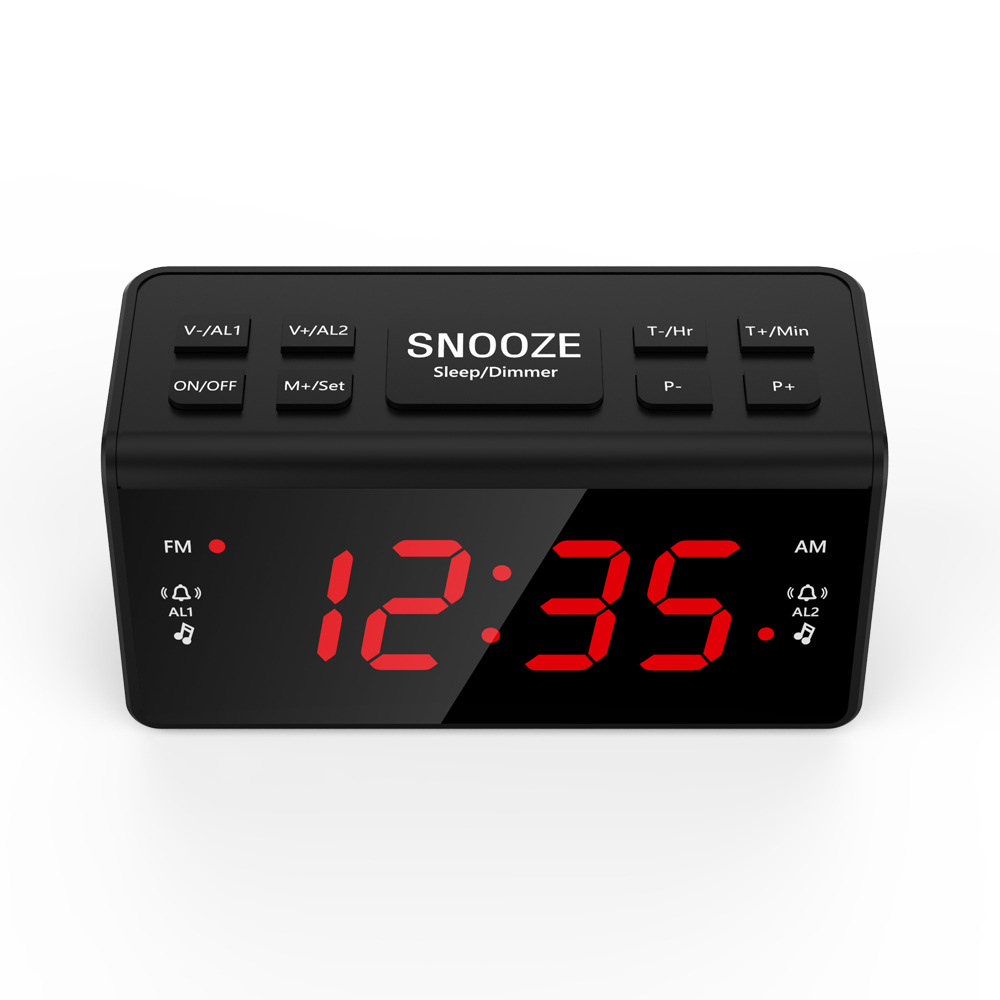 LED Digital Snooze Alarm Clock Radio Image 1