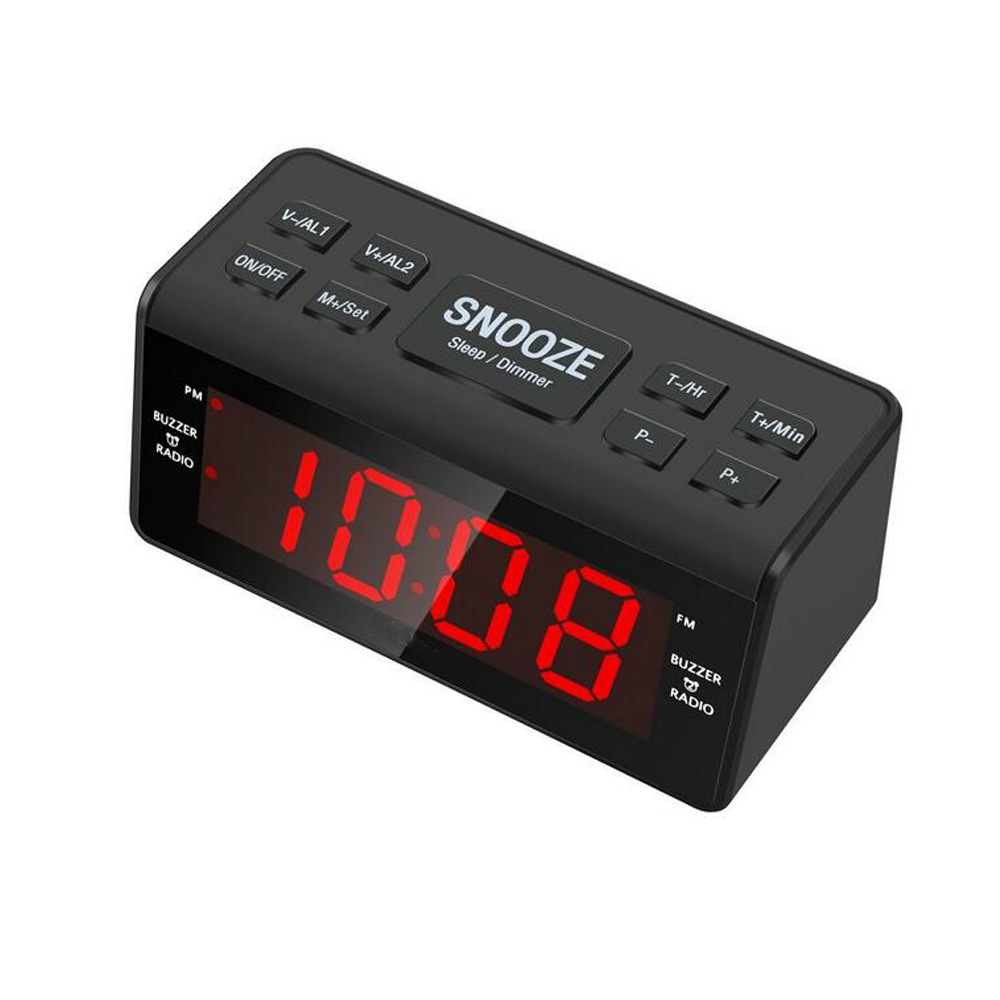 LED Digital Snooze Alarm Clock Radio Image 2