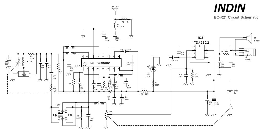 BC-R21 Circuit Schematic